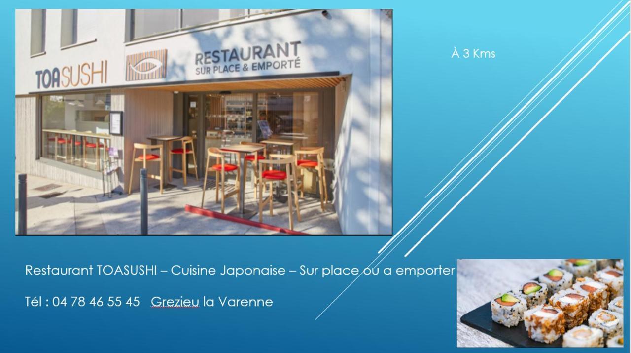 Bel Appartement T2 40 M² Vaugneray ภายนอก รูปภาพ
